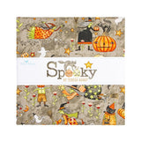 Spooky 10 inch Square Layer Cake precut Halloween quilt fabric by Teresa Kogut for Riley Blake Designs 10-17570-42