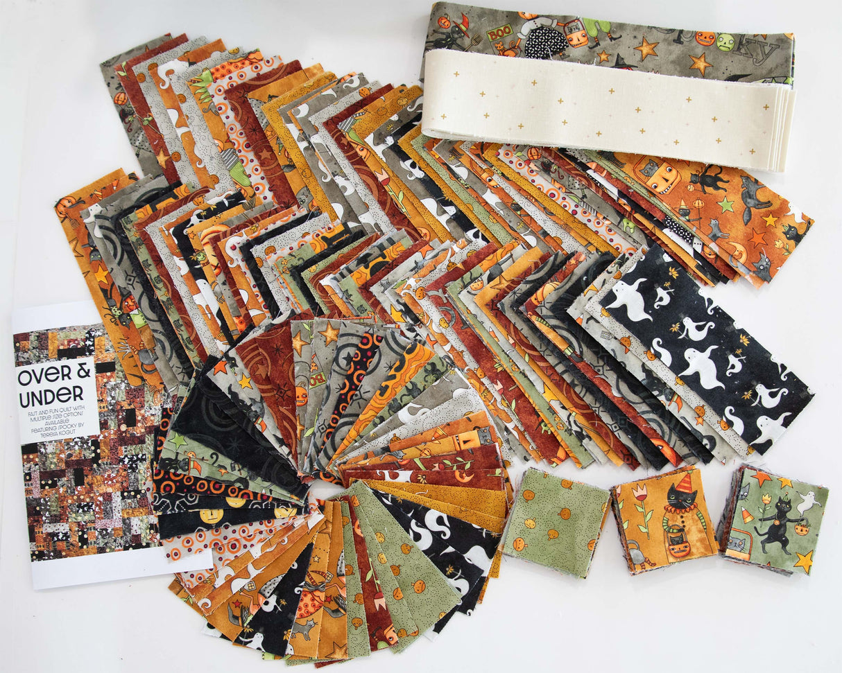 Spooky Over and Under Quilt Kit - Halloween Quilt Kit