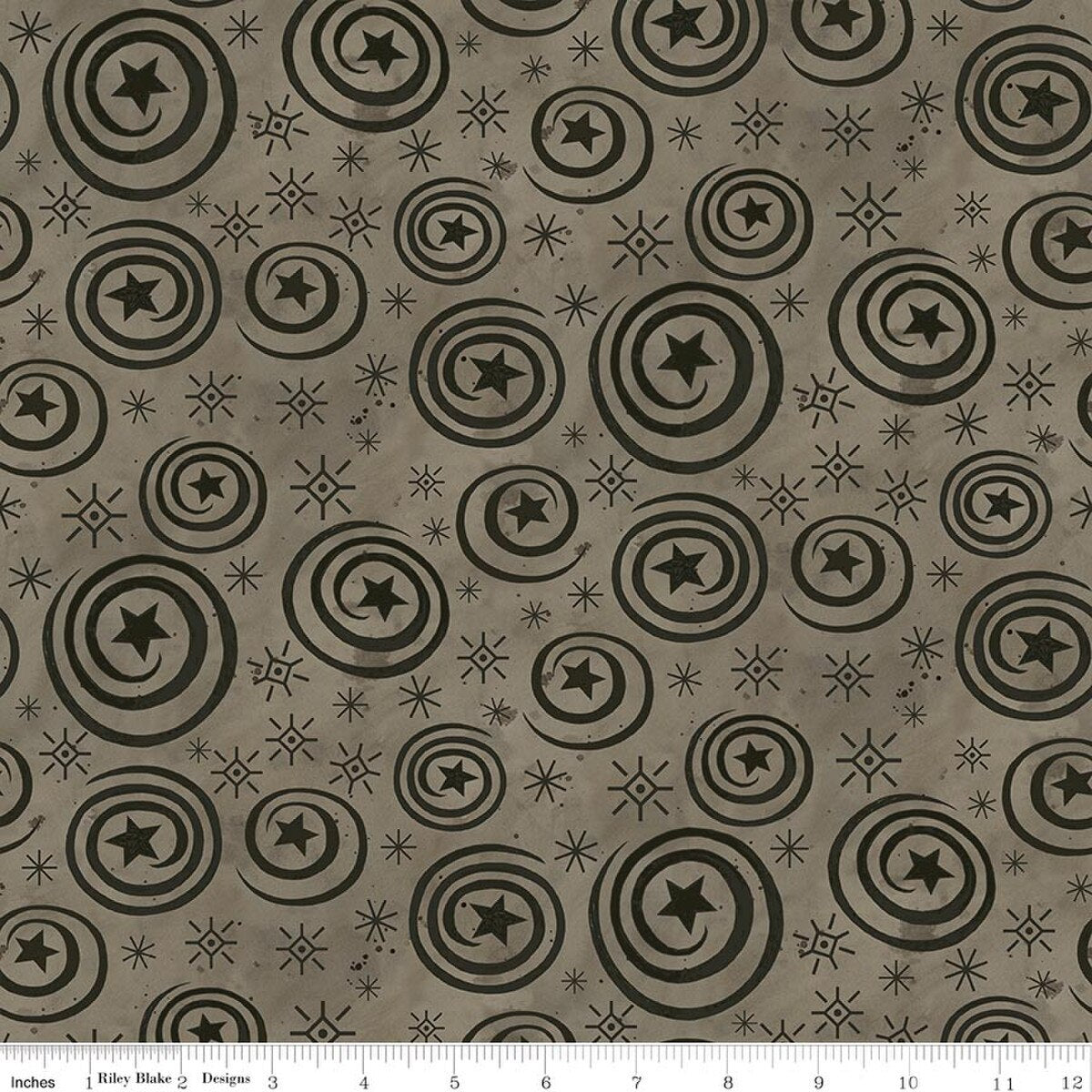 Spooky Stars and Swirls Tombstone by Teresa Kogut for Riley Blake Designs Fabric by the Yard