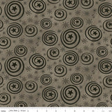 Spooky Stars and Swirls Tombstone by Teresa Kogut for Riley Blake Designs Fabric by the Yard