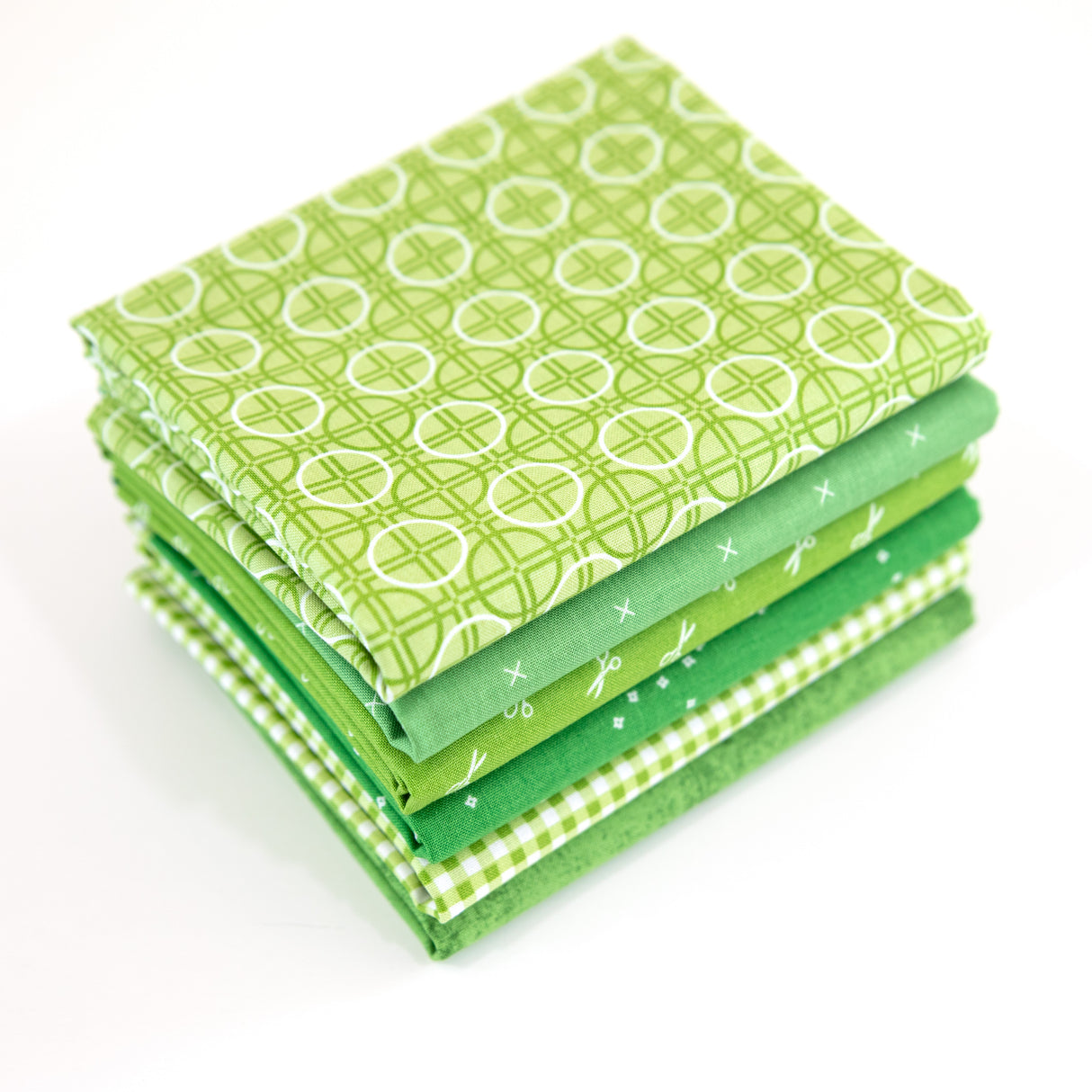 Spring Green Curated Fabric Bundle Fat Quarters or Half Yards