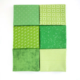 Spring Green Curated Fabric Bundle Fat Quarters or Half Yards