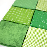 Spring Green Curated Fabric Bundle Fat Quarters or Half Yards