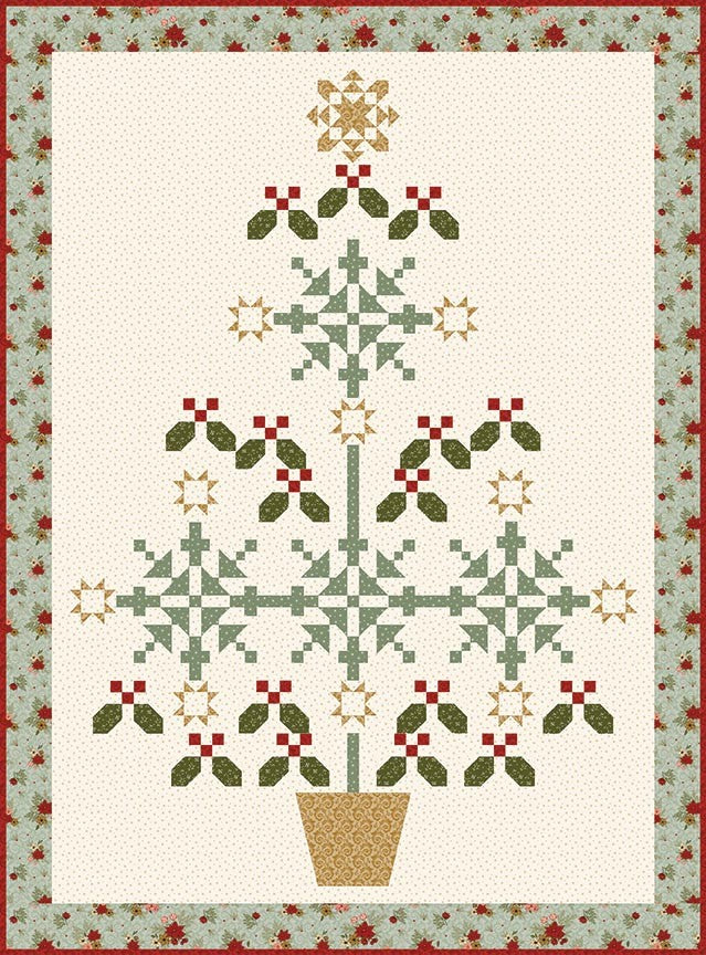 Spruce It Up Quilt Kit by Sandy Gervais Riley Blake Designs KT-17660 Christmas Greetings holiday quilt kit