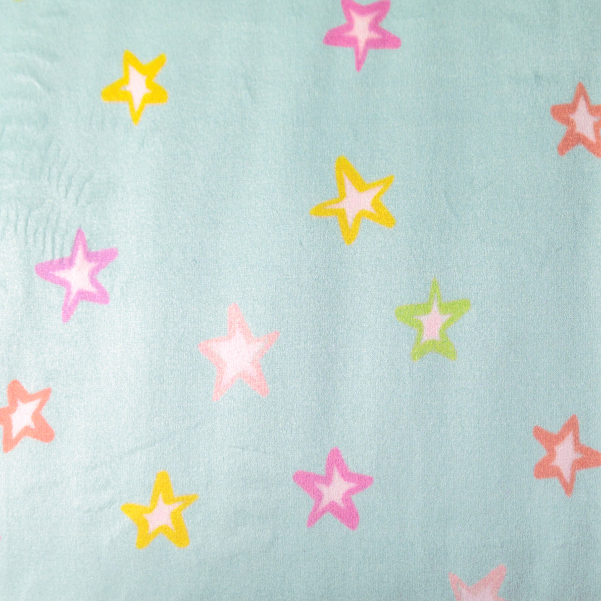 Minky Étoiles Bleu Clair au mètre