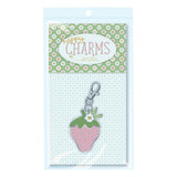 Pink Strawberry Happy Charm or Keychain