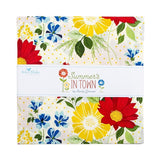 Summer's in Town 10 inch Square Layer Cake precut quilt fabric by Sandy Gervais for Riley Blake Designs