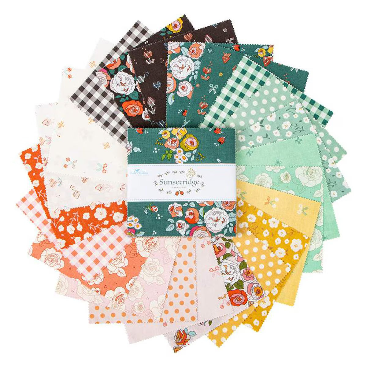 Sunsetridge 5" square charm pack precut fabric Riley Blake