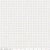Black and Orange dot Fabric by the Yard Riley Blake
