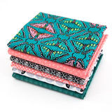 Teal Butterflies Curated Fabric Bundle