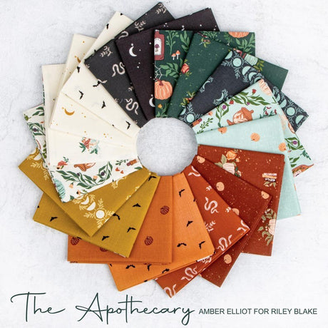 The Apothecary Rolie Polie jelly roll detail Amber Elliot Riley Blake Designs botanical vintage