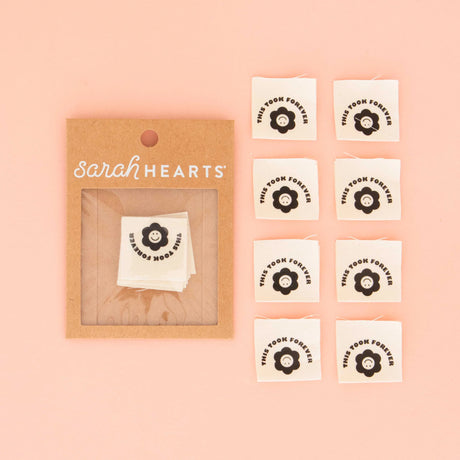 This Took Forever Quilt Labels from Sarah Hearts