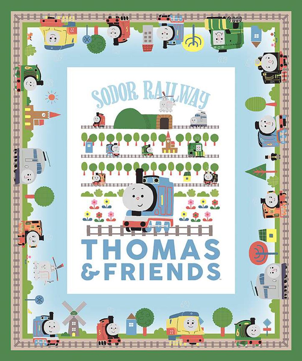 Thomas the Train Panel by Riley Blake