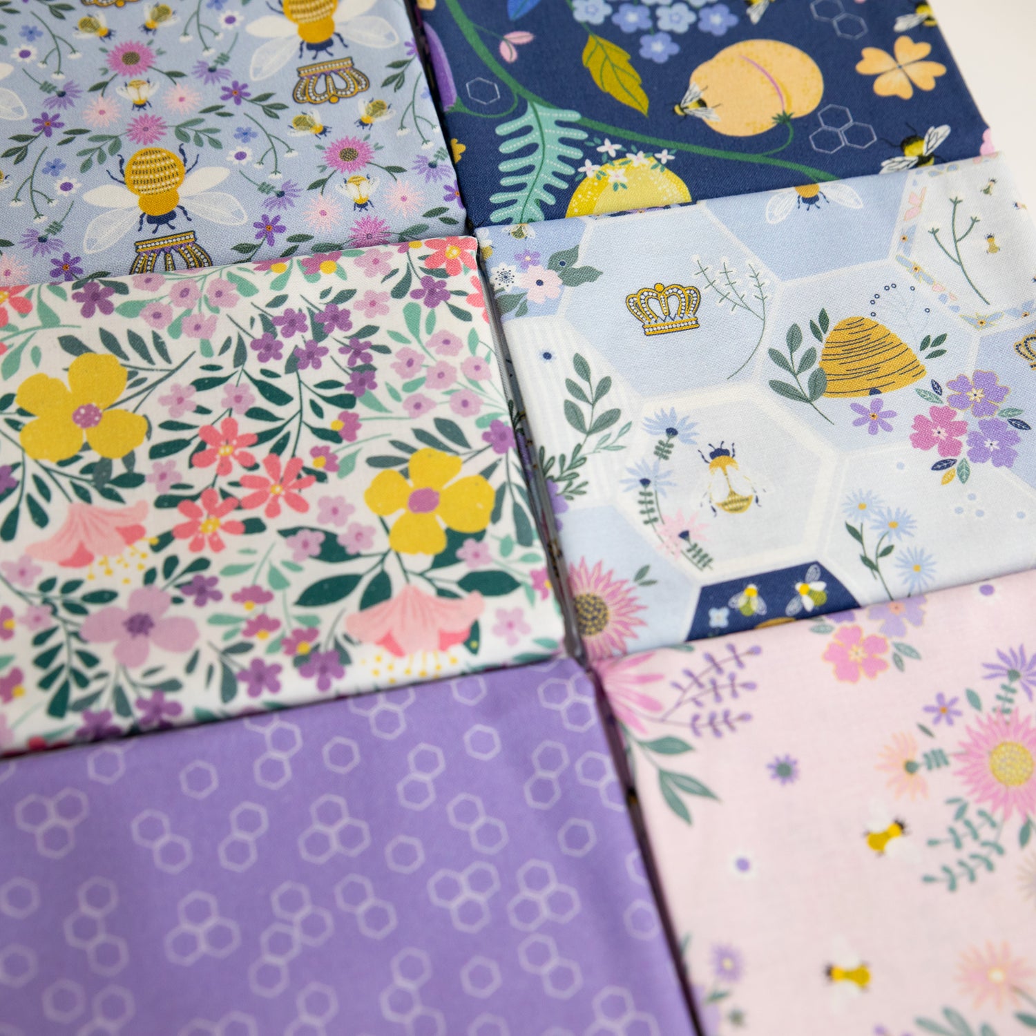 Bee Fabric Collection Dear Stella To Bee or Not to Bee Curated 6 piece Fabric Bundle
