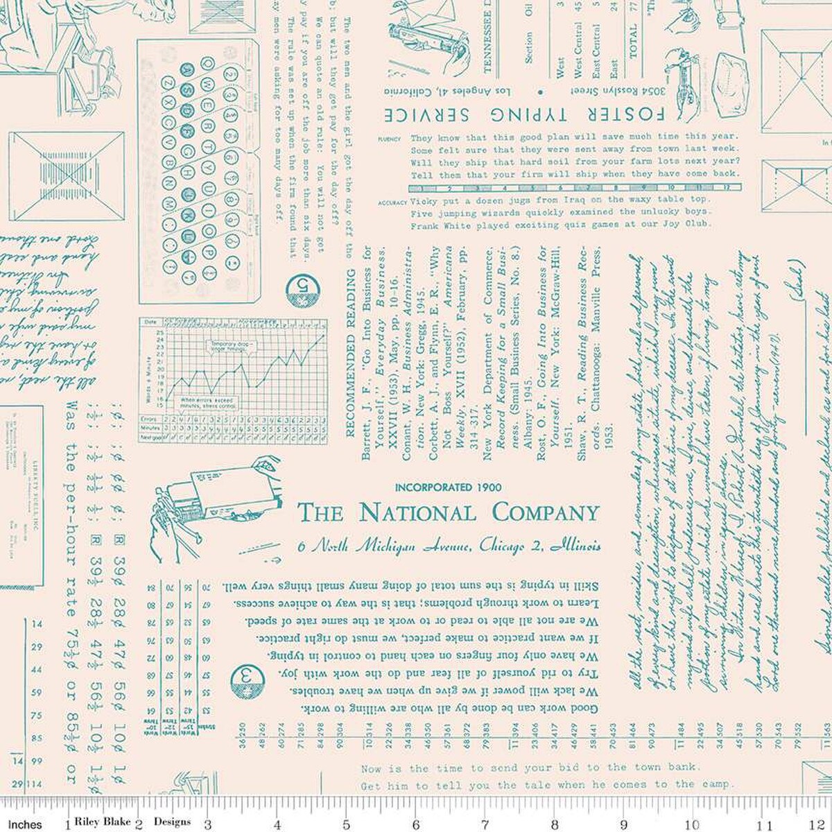 Typeography B 5" Stacker by Lori Holt for Riley Blake