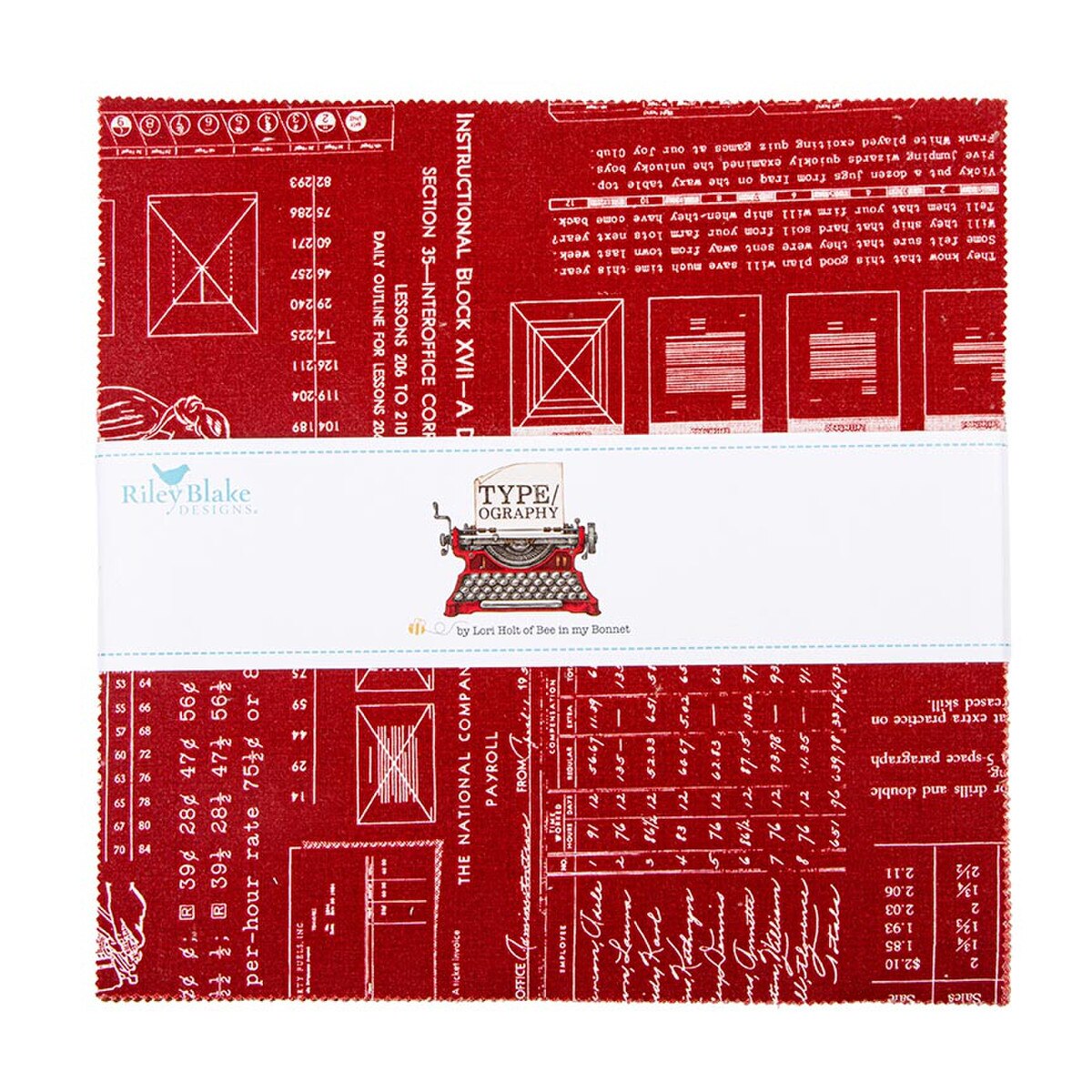 Typeography A 10" Stacker by Lori Holt for Riley Blake