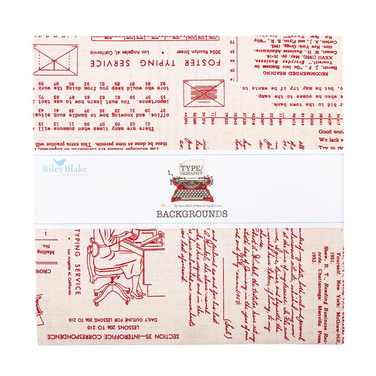 Typeography B 10" Stacker by Lori Holt for Riley Blake