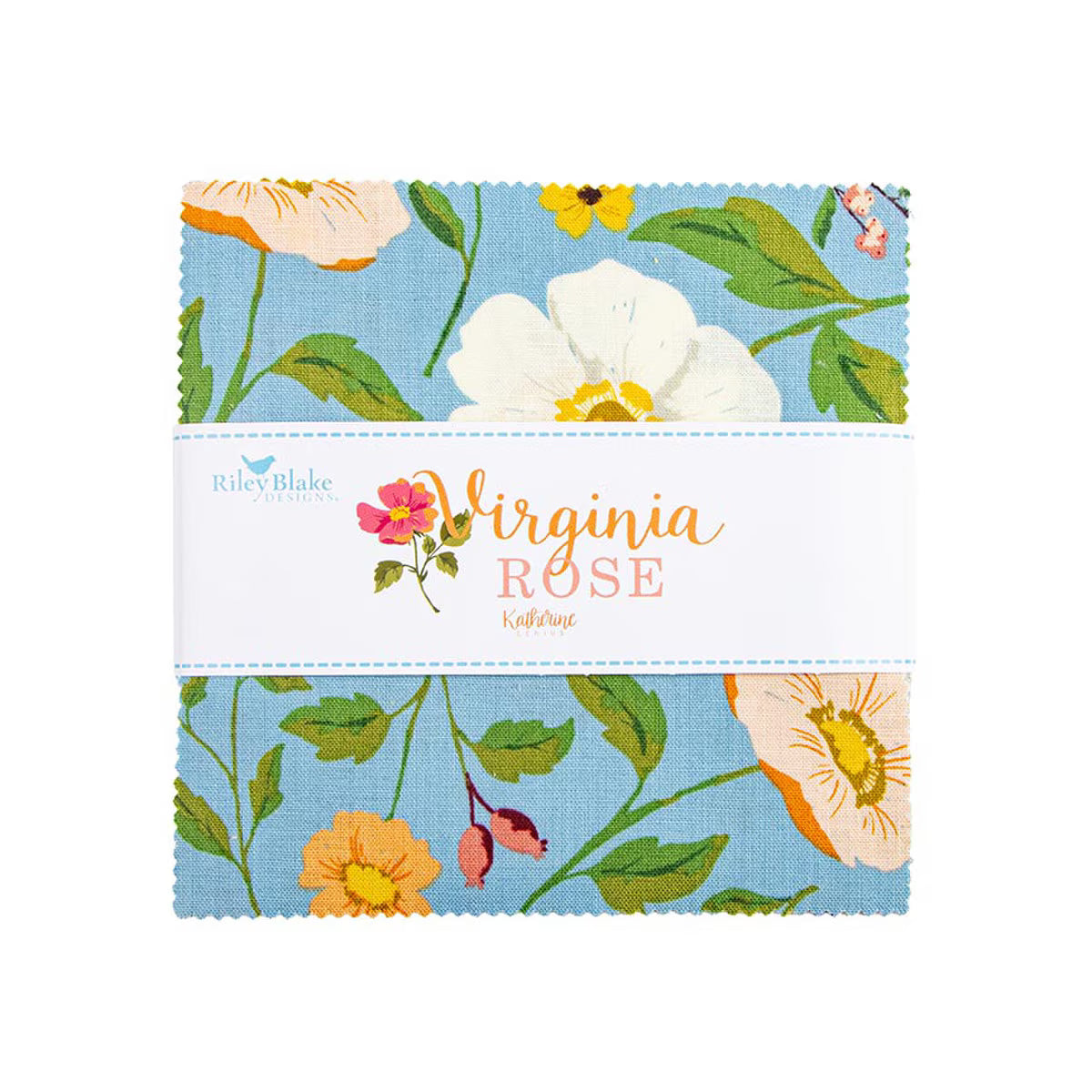 Virginia Rose 5" Square Precut Fabric Pack