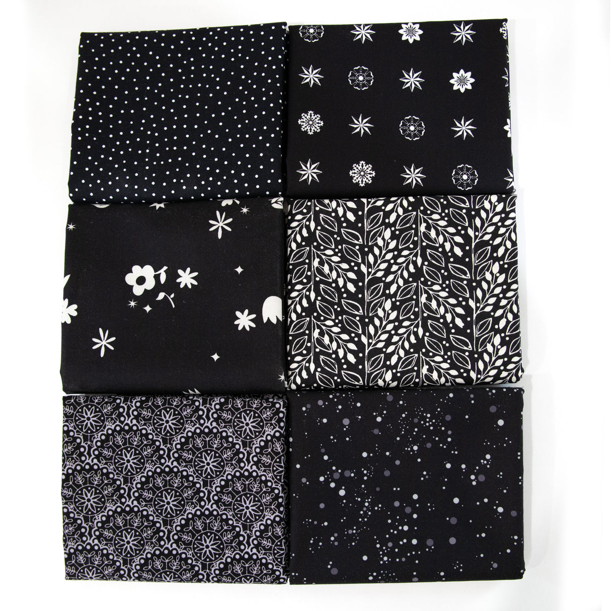 White on Black Curated Fabric Bundle