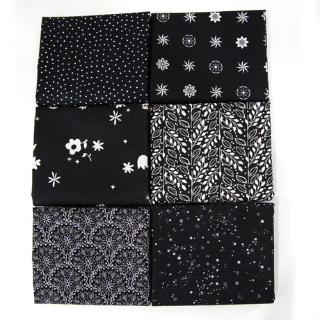 White on Black Curated Fabric Bundle
