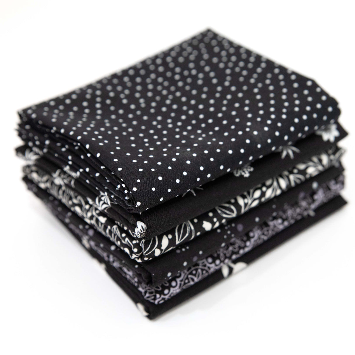 White on Black Curated Fabric Bundle