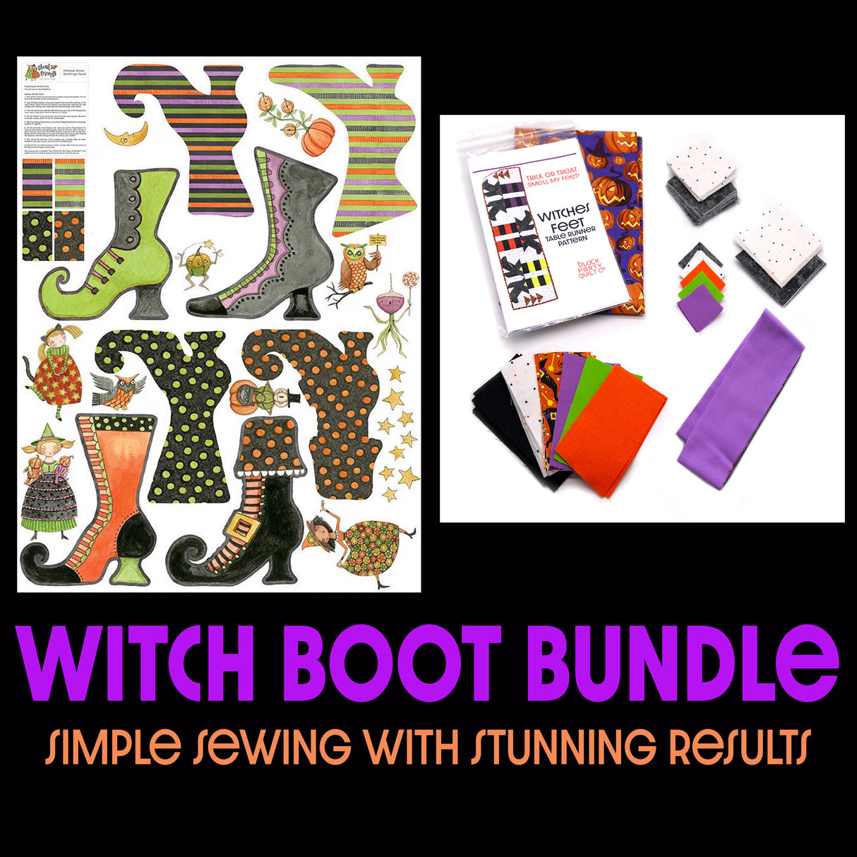 Witch Boots Sewing Bundle